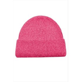 Resim Renkli Triko Bere - Pembe N701 