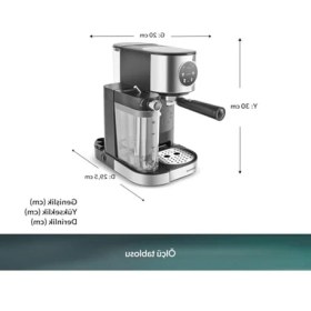 Resim Cekar Store Homend Coffeebreak 5015H Süt Köpürtücülü Manuel Espresso Makinesi 