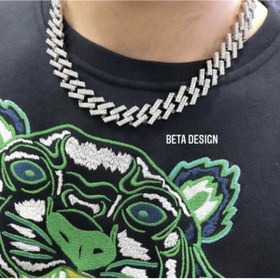 Resim Beta Cuban Chain Iced Out Taşlı Kolye 