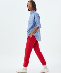 Resim Koton Jogger Eşofman Altı Beli Bağlamalı Cepli Kırmızı 5wal40004ık Kırmızı 