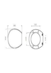 Resim Softy Classic Desenli Yumuşak Klozet Kapağı 6618 Beyaz 