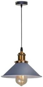 Resim Rsylight Retro Dekoratif Tekli Gri Rustik Metal Sarkıt Avize 22 cm 