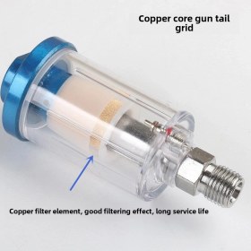 Resim Hombey Pnömatik Sprey Silahı İçin Bakır Çekirdekli Suya Yağa Ayırıcı Filtre - Kompakt Boyutlu, Kolay Kurulum, Tekli Paket 