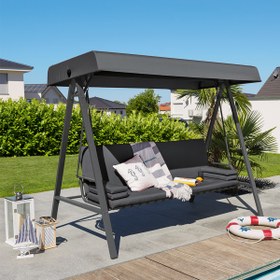 Resim Sunfun Maja Metal Salıncak Antrasit 