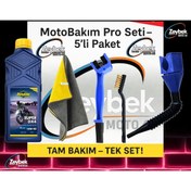 Resim PUTOLINE MotoBakım 5’li Set: Putoline DX4 10w40 Yağ + Fırçalar + Yünlü Bez + Yağ Dolum Aparatı 