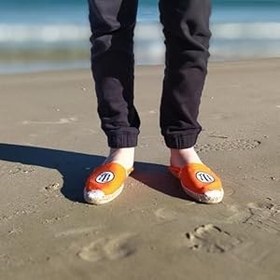 Resim Dragon orange Kanji Kame benzersiz yelken bezi spor ayakkabı Esparto - Üniseks - Espadril %100 organik pamuk tasarım Ball Anime - Kol ve dövüş sanatları için spor ayakkabı 
