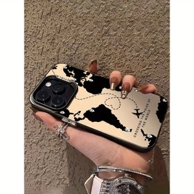 Resim Travel Map Black Laser Energy Shell for Drop Protection Compatible with Samsung A12, A13, A15, A21S, A24, A25, A32, A33, A34, A35, A50, A51, A52, A53, A54, A55, S20FE, S21, S22 + ULTRA, S23, S24, S25. 