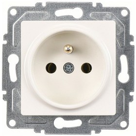 Resim Günsan Eqona Fildişi Beyazı UPS Priz Mekanizma 