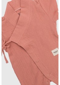 Resim Totzee Uzun Kimono Tulum Mercan Rengi Mercan 