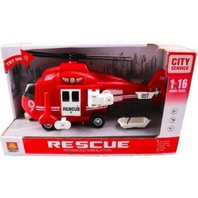 Resim Kzl WY750A 1:16 Sesli ve Işıklı Helikopter 89271 Kırmızı 