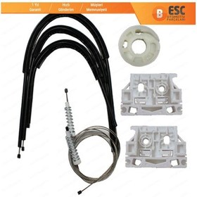 Resim Citroen C5 2007-2018 4/5 Kapı İçin Ön Sağ Cam Kriko Tamir Seti 