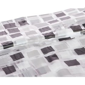 Resim D-20432 Banyo Perdesi Paradise Grey Siyah 