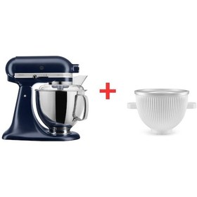 Resim Kitchenaid Artisan 5KSM175PS 4.8 L Stand Mikser + 5KSMICM Dondurma Yapma Aparat 
