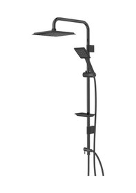 Resim Diamond Colour Seri Frame Kare Komple Siyah Robot Duş Seti 