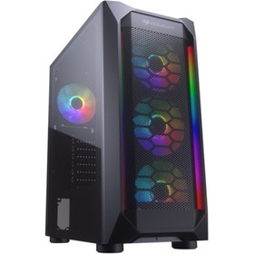 Resim Cougar 650w 80+ Mx410 Mesh-g 4x Rgb Fanlı Mid-tower Gaming Pc Kasası Cgr-5vm6b-mesh-g-rgb 