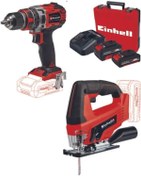 Resim Einhell Te-cd 18/50 Li-i Bl Matkap Tc-js 18 Dekupaj 2.0+4.0ah Akülü Set 