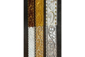 Resim Gri Boyanabilir Saray Tavan Çıta Bordür 8cm x 100CM, Şık ve Kolay Uygulamalı Dekorasyon. 