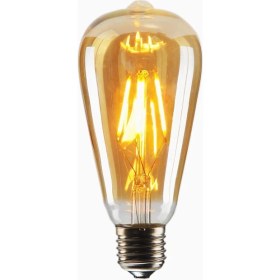 Resim Edison St64 Flamanlı Rustik Dekoratif Led Ampul Vintage 6W 