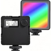 Resim Yuntech01 Andoer Lvl-60rgb Işıldak: 2500k-9000k Çift Renk Sıcaklığı, Parlaklık Ayarlı, Lcd Ekranlı, Dahili Pil Siyah 