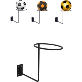 Resim 3 Adet Duvara Monte Basketbol Topu Futbol Topu Standı 