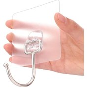 Resim Hightower 10 Parça Büyük Yapışkanlı Çok Amaçlı Ağır Hizmet Duvar Kancası 37lb Su Geçirmez Diğer 