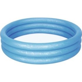 Resim Bestway 51024 Çocuk Havuzu 102 CM X 25 CM 3 Bölmeli Mavi Renk Çok Renkli 