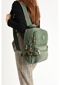 Resim Baginn Body Bag Göğüs Çantası Çok Cepli Hafif Klinkır Kumaş Unisex Bady Bag Sırt Çantası 30 20 Cm Yeşil 