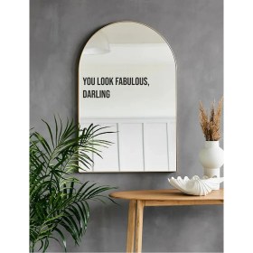 Resim You Look Fabulous Ayna Stickeri Renk Siyahtır 