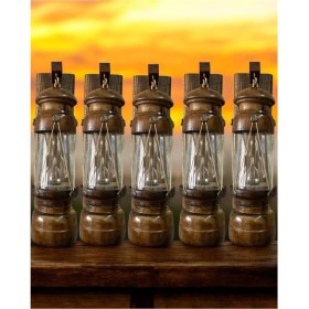 Resim El Yapımı Ahşap Gemici Feneri 