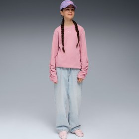 Resim Puma Bowtique Crew Çocuk Pembe Sweatshirt 