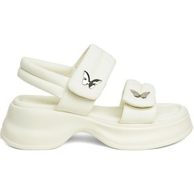 Resim Guja 24y420-2 Kadın Düz Sandalet Beyaz-beyaz Beyaz 