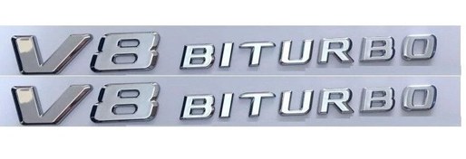 Resim V8 Biturbo Krom Bagaj Logosu 