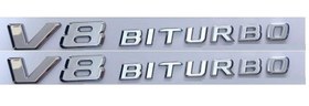 Resim V8 Biturbo Krom Bagaj Logosu 