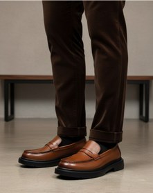 Resim Caffcas Hakiki Deri Taba Oxford Klasik Erkek Ayakkabı 1445-22 