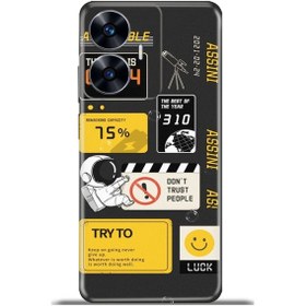 Resim Realme C55 Kılıf Silikon Kapak Küçük Astronot 