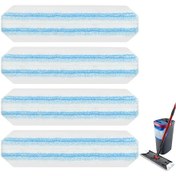 Resim Springsun O-cedar/vileda H2pro Uçucu Mop İçin Mikrofiber Değişim Pedleri 4 Adet - Yıkama Uygun, Yeniden Kullanılabilir, Derin Temizleme 