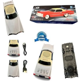 Resim Mavi Araba Görünümlü Çok Fonksiyonlu Bluetooth ve Mp3 Müzik Çalar 