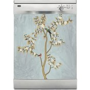 Resim Makinesi Sticker Kaplama Beyaz Eşya Kaplama Kuş Ağaç 