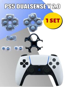 Resim POPKONSOL Ps5 İç Lastik V2 Silikon İletken PS5 Dualsense Versiyon 2 Tamir Yedek Parça 