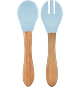 Resim Oioi Mama Kaşığı Ve Çatal Seti Mineral Blue 