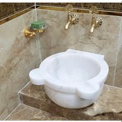 Resim Beyaz Düz Mermer Kurna Diğer