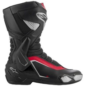 Resim Alpinestars Smx-6 V3 Korumalı Motosiklet Botu Siyah Gümüş Kırmızı 