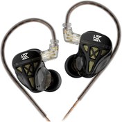 Resim KZ DQS Dinamik Sürücü HiFi Kulak İçi IEM Kulaklık Siyah (Mikrofonsuz) 