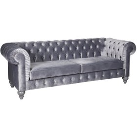 Resim 3A Mobilya Grey Chesterfield 230X90X80 CM 