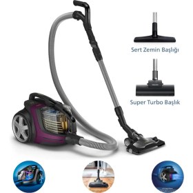 Resim Philips 899 W, Powercyclone 10, Süper Turbo Fırça, Marathon Ultimate XB9155/07 899 W Toz Torbasız Süpürge 