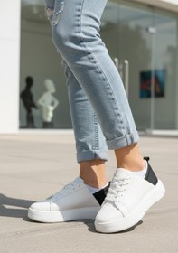 Resim WALKWAY OZ-03 Z Beyaz-Siyah Kadın Sneaker 