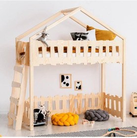 Resim Markaawm Markaawm Montessori Ranza Çocuk Karyola Oyun Evi Yatak Giraffe Akçaağaç 
