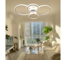 Resim TT Aydınlatma TT035-4-BY Tt Aydınlatma Drone Modeli Mat Beyaz 4 Lü LED Avize 