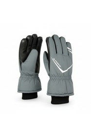 Resim Mustran L-XL İçi Kürklü Dokunmatik Motosiklet Kayak Eldiveni | Su -Rüzgar Geçirmez Kışlık Günlük Eldiven 