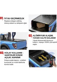 Resim Ssangyong Grand Musso 2020+ Elektrikli Sürgülü Bagaj Kapağı Rollbag Bagaj Kepengi 